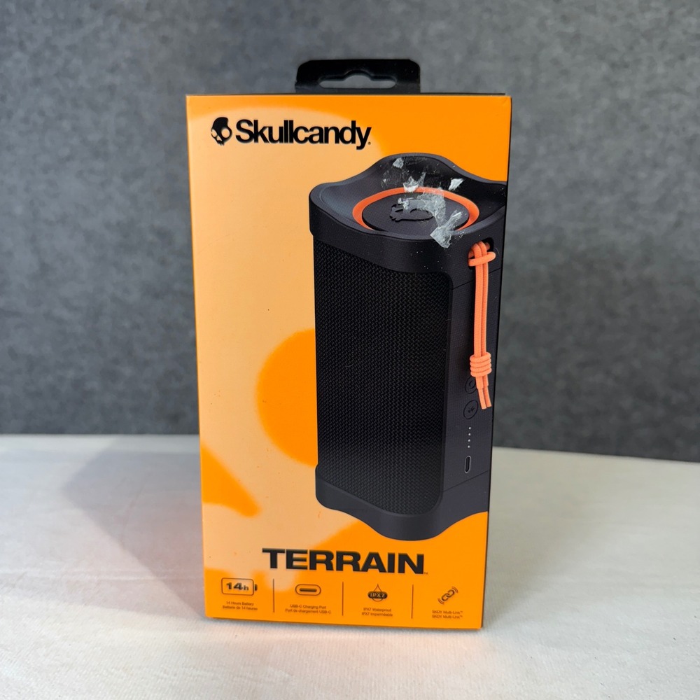Skullcandy Terrain Portable Bluetooth Speaker All Weather‎ IPX7 Waterproof 14 Hr